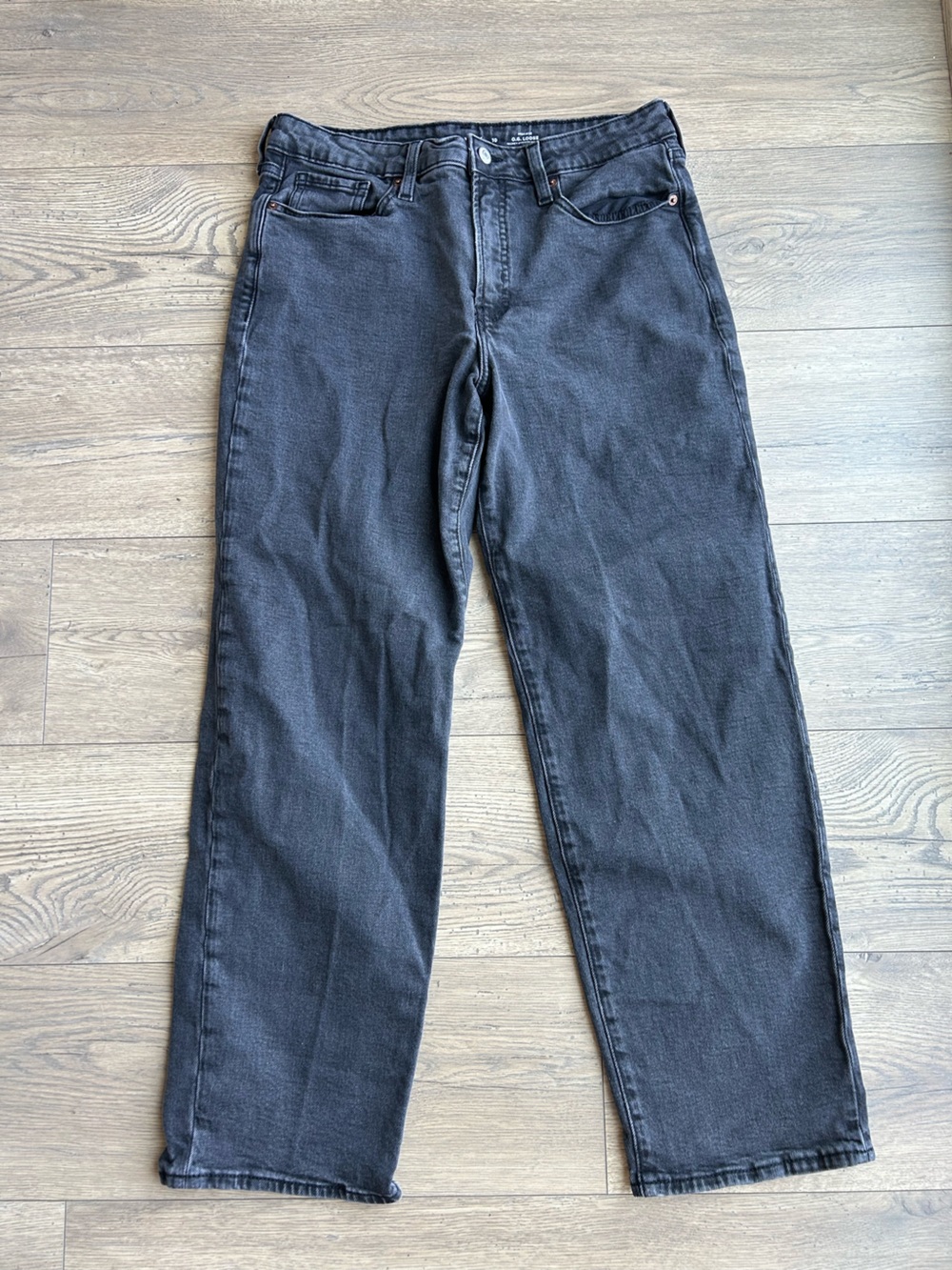 Old Navy O.G. Straight Black Relaxed Jeans